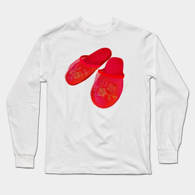 00s Slippers Long Sleeve T-Shirt by maccm